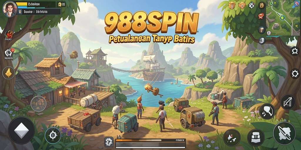 Tangkapan layar gameplay menampilkan petualangan di dunia terbuka.