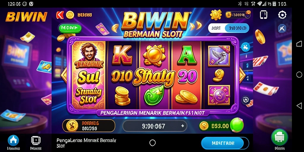 Tampilan gameplay Slot yang mendebarkan di BIWIN.