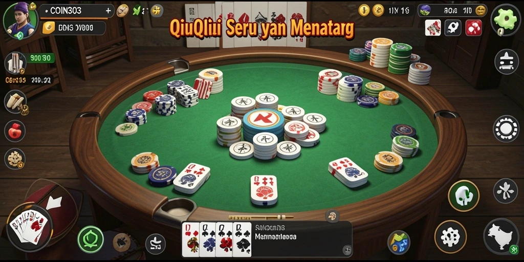 Tampilan gameplay QiuQiu yang menarik di COIN303.