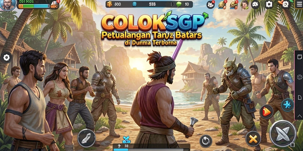 Tampilan gameplay COLOKSGP dengan dunia terbuka yang luas dan dinamis.