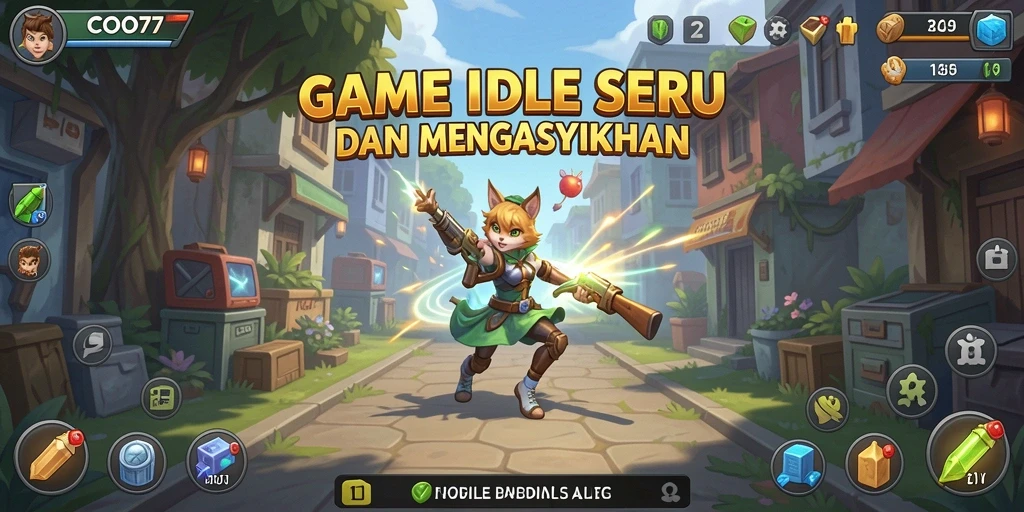 Tampilan gameplay COO77 yang menarik dan interaktif dalam genre Idle.