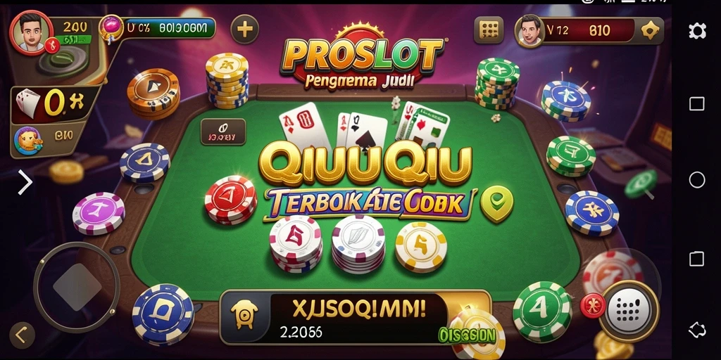 Screenshot PROSLOT menampilkan gameplay QiuQiu yang seru dan mendebarkan.