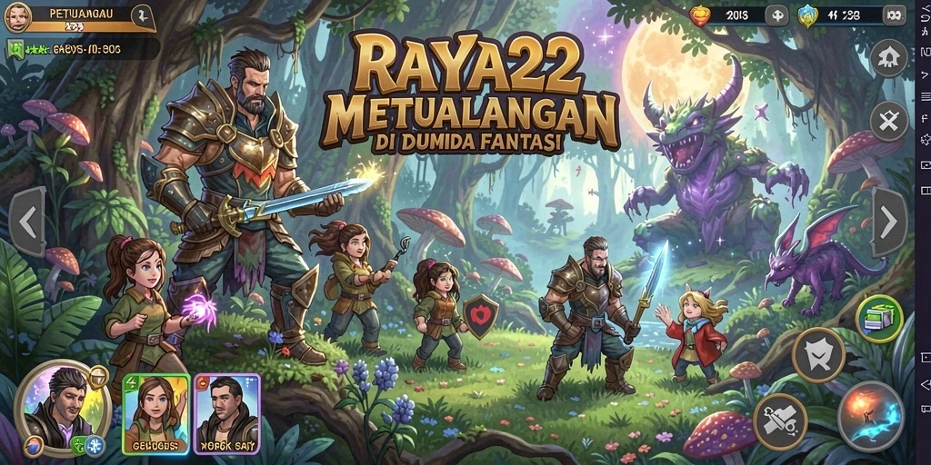 Tampilan gameplay menarik dari RAYA22 yang penuh petualangan.
