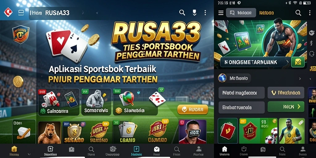 Tampilan Aplikasi RUSA33 dengan fitur taruhan olahraga yang menarik.