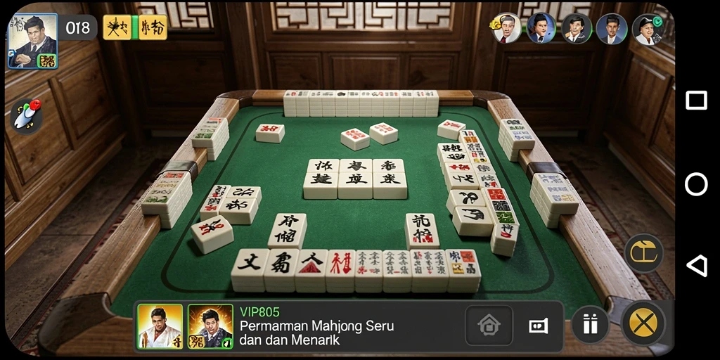 Tampilan menarik dari gameplay Mahjong di VIP805.
