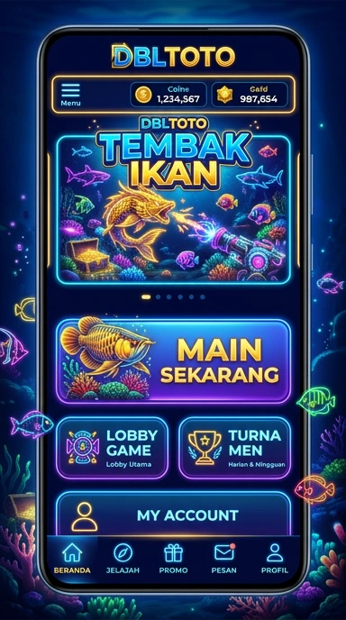Tampilan antarmuka pengguna yang sederhana di dbltoto.